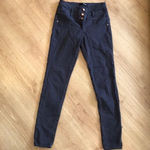 High waisted dark grey skinny jeans size 8